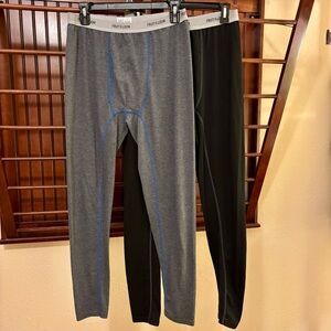 Fruit of the Loom Breathable Long Underwear - Black and Gray